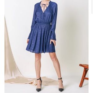 Navy current air wrap dress NWT